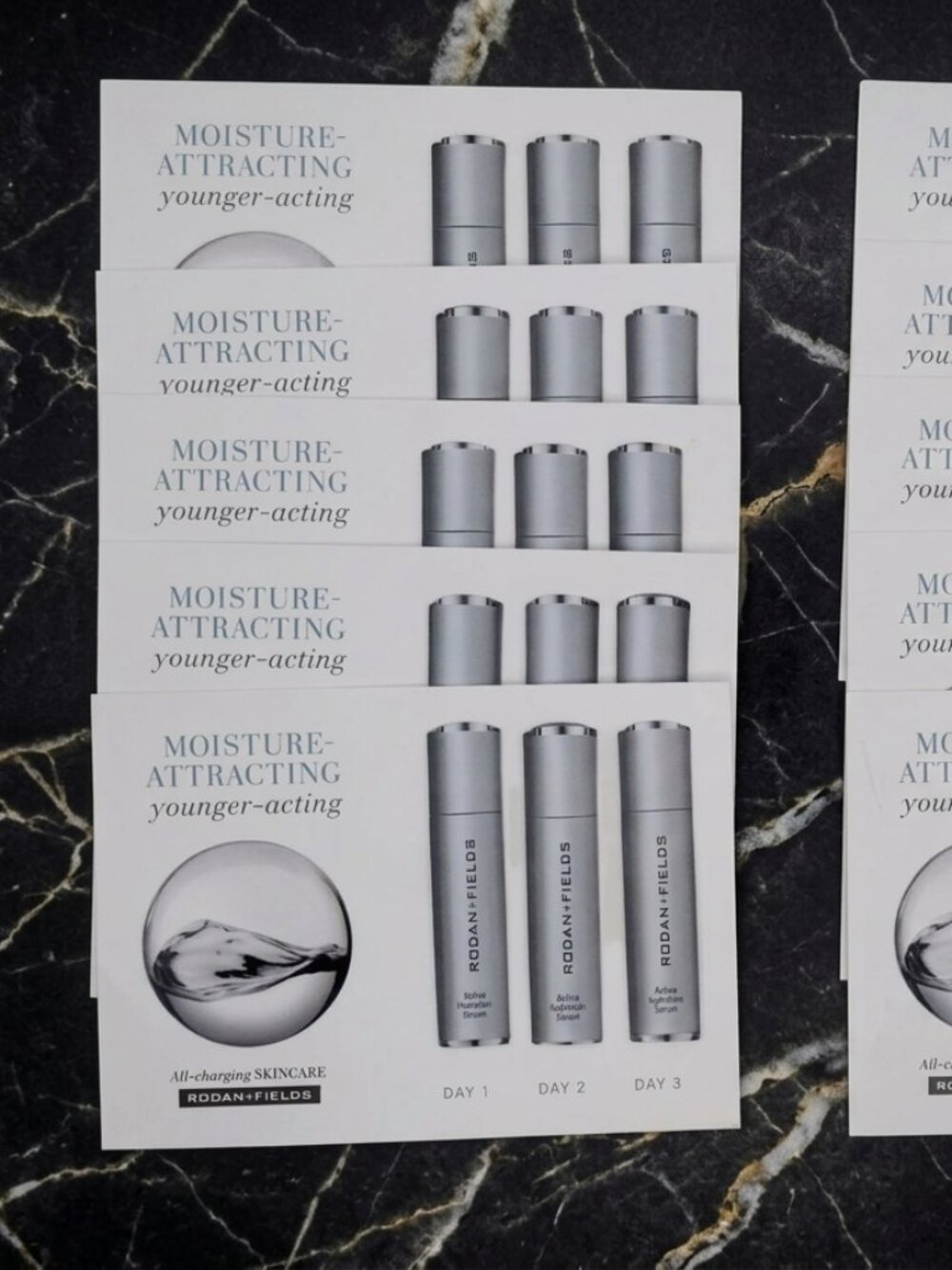 Rodan and Fields Active Hydration Serum Lot of 10 Cards 3-Day Travel Size